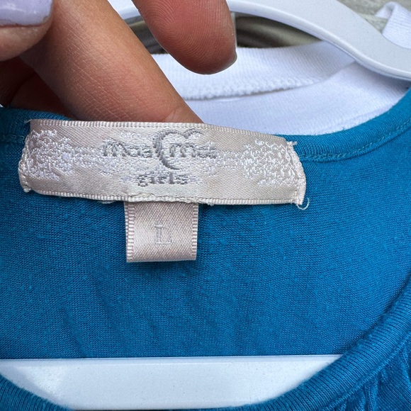 Moa moa Blue Ruffled kid top - Picture 2 of 3